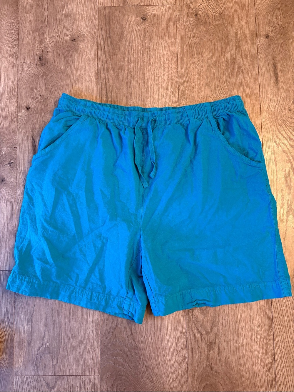 Gorgeous Teal 100% Cotton Women’s Shorts